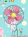 Тема Pink Fan Animated