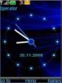 Тема SWF blue clock