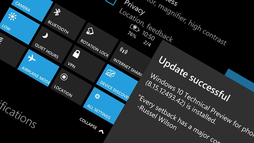 Мобильная Windows 10 показалась на скриншотах