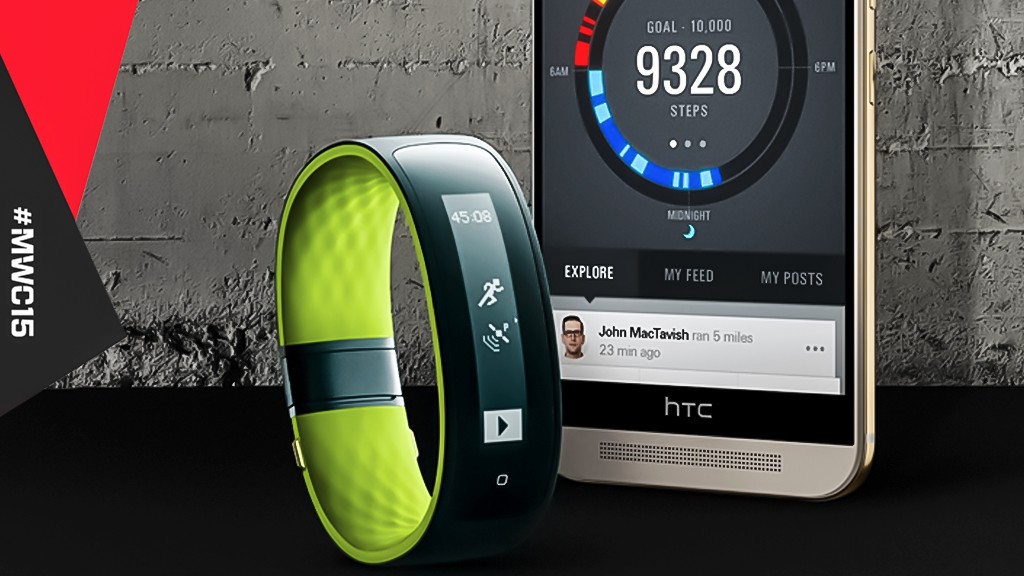MWC 2015: изогнутый фитнес-трекер HTC Grip