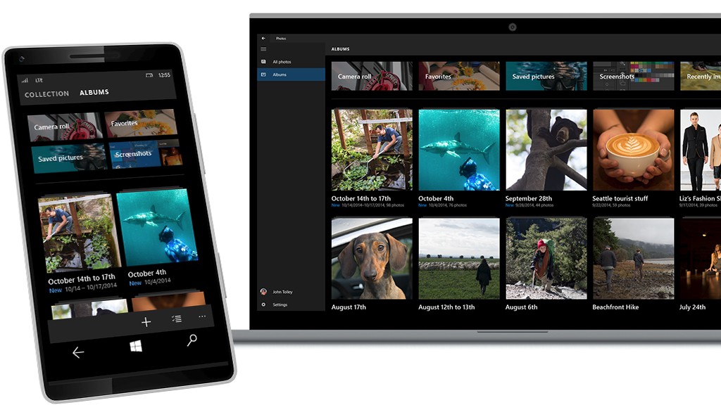 Скриншоты из новой смартфонной версии Windows 10