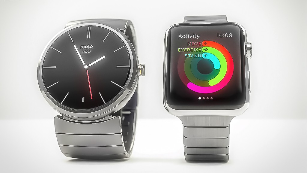 Круглые Moto 360 или квадратные Apple Watch?