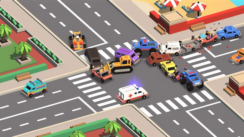 На iOS появилась аркада Traffic Rush 2 с физикой