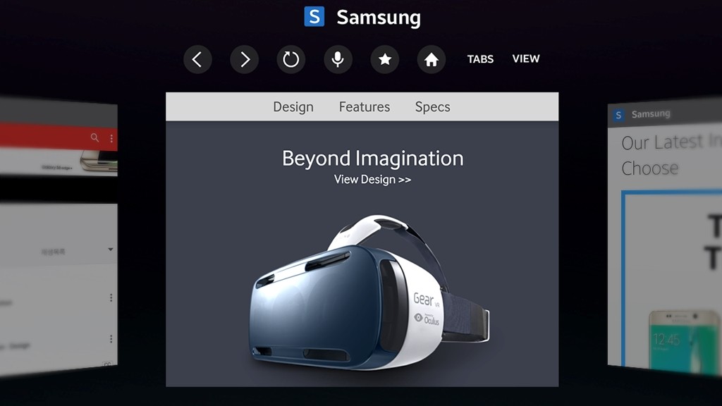 Samsung Gear VR получила браузер