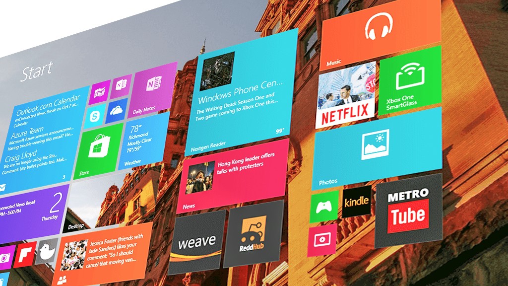 Мобильный интерфейс Windows 10 уже на фото